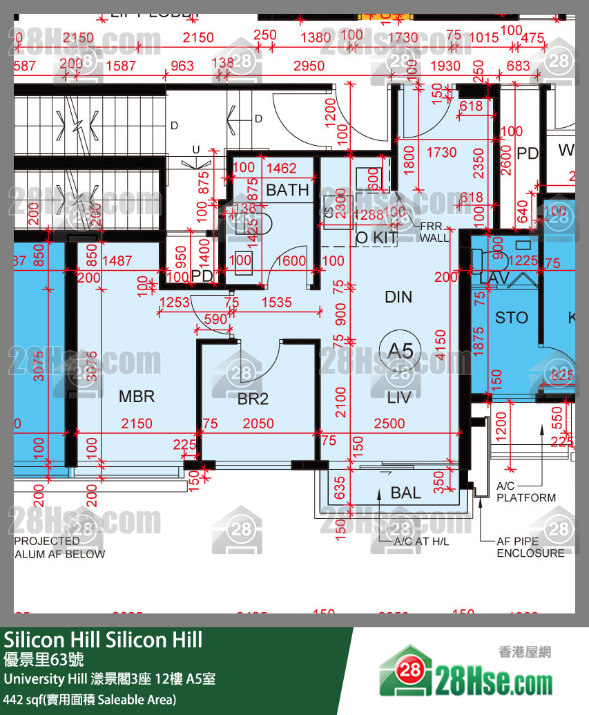 Silicon Hill, Flat A5, 12/F, Marina Tower 3, Phase 2a FloorPlan