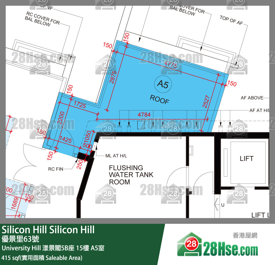 Silicon Hill, Flat A5, 15/F, Marina Tower 5b, Phase 2a FloorPlan
