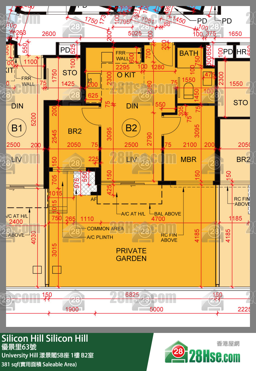 Silicon Hill, Flat B2, 1/F, Marina Tower 5b, Phase 2a FloorPlan