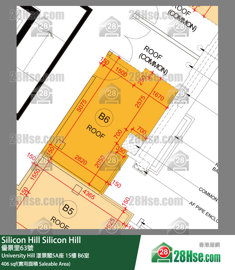 Silicon Hill, Flat B6, 15/F, Marina Tower 5a, Phase 2a FloorPlan