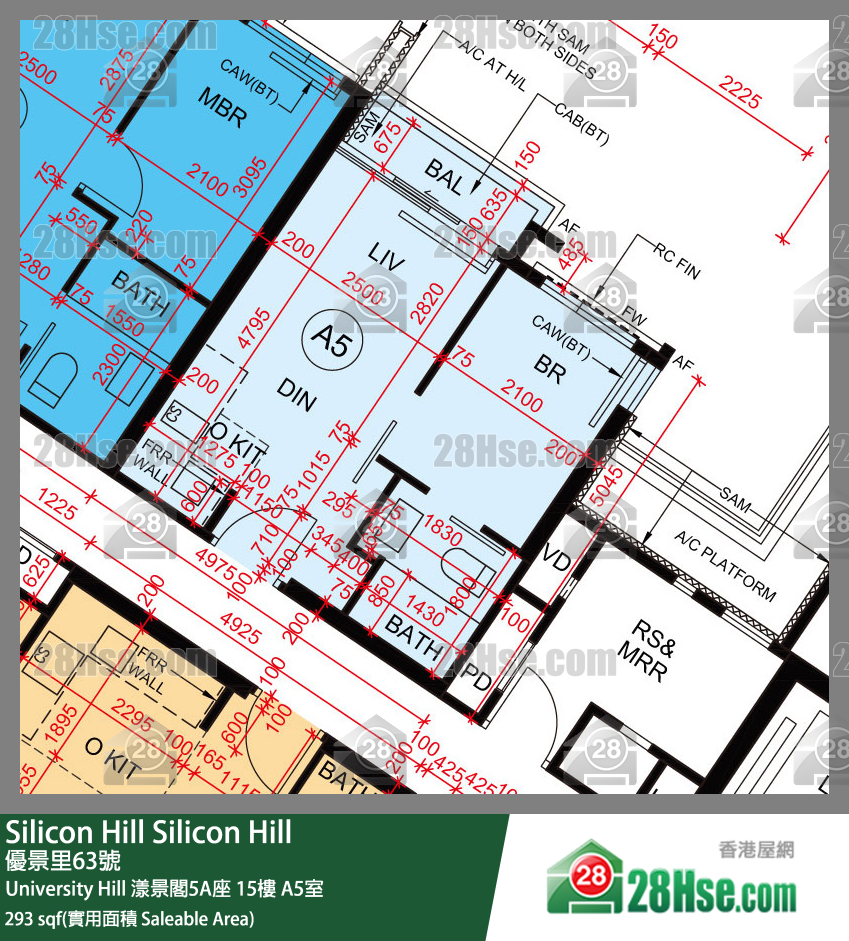 Silicon Hill, Flat A5, 15/F, Marina Tower 5a, Phase 2a FloorPlan