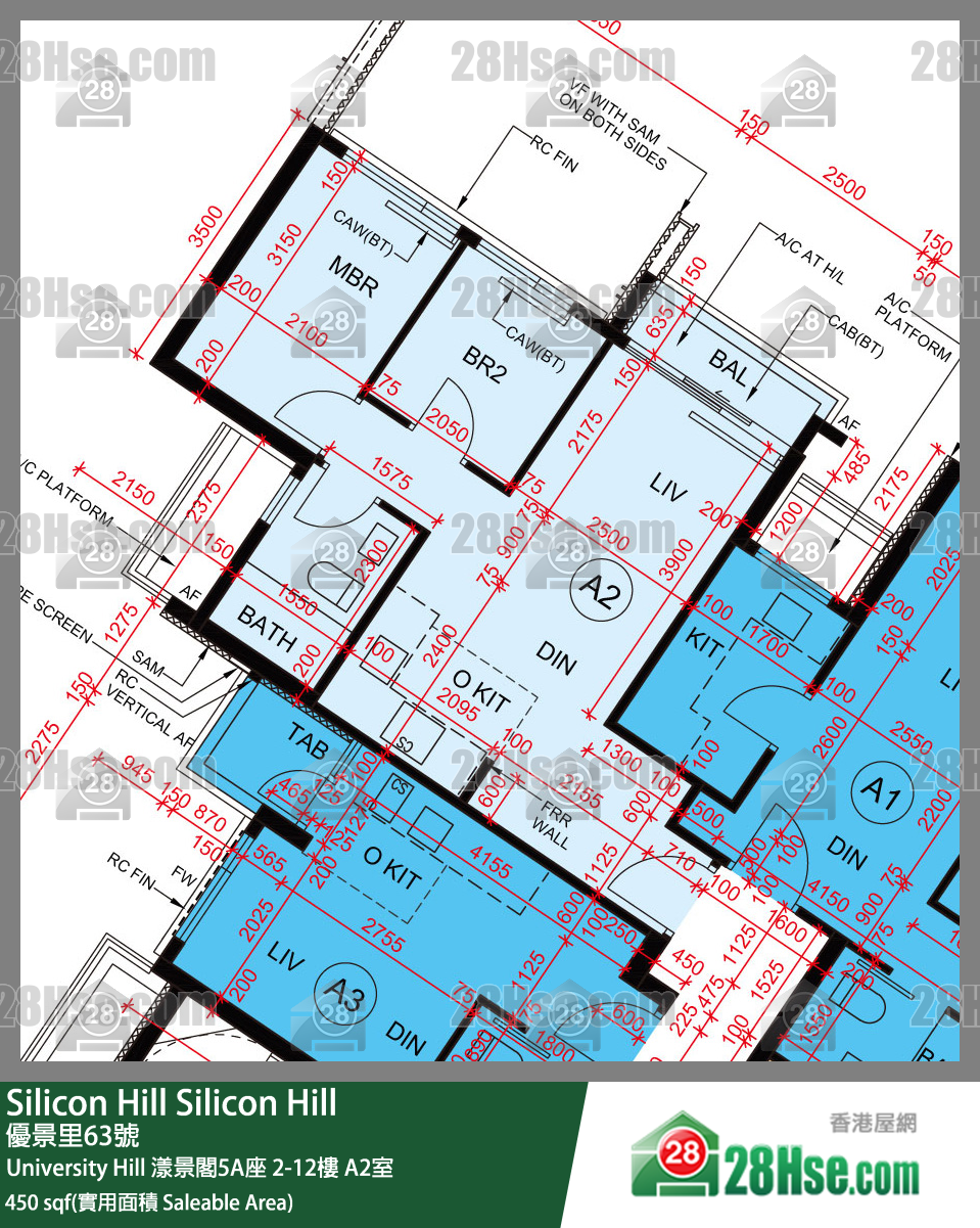 Silicon Hill, Flat A2, 11/F, Marina Tower 5a, Phase 2a FloorPlan