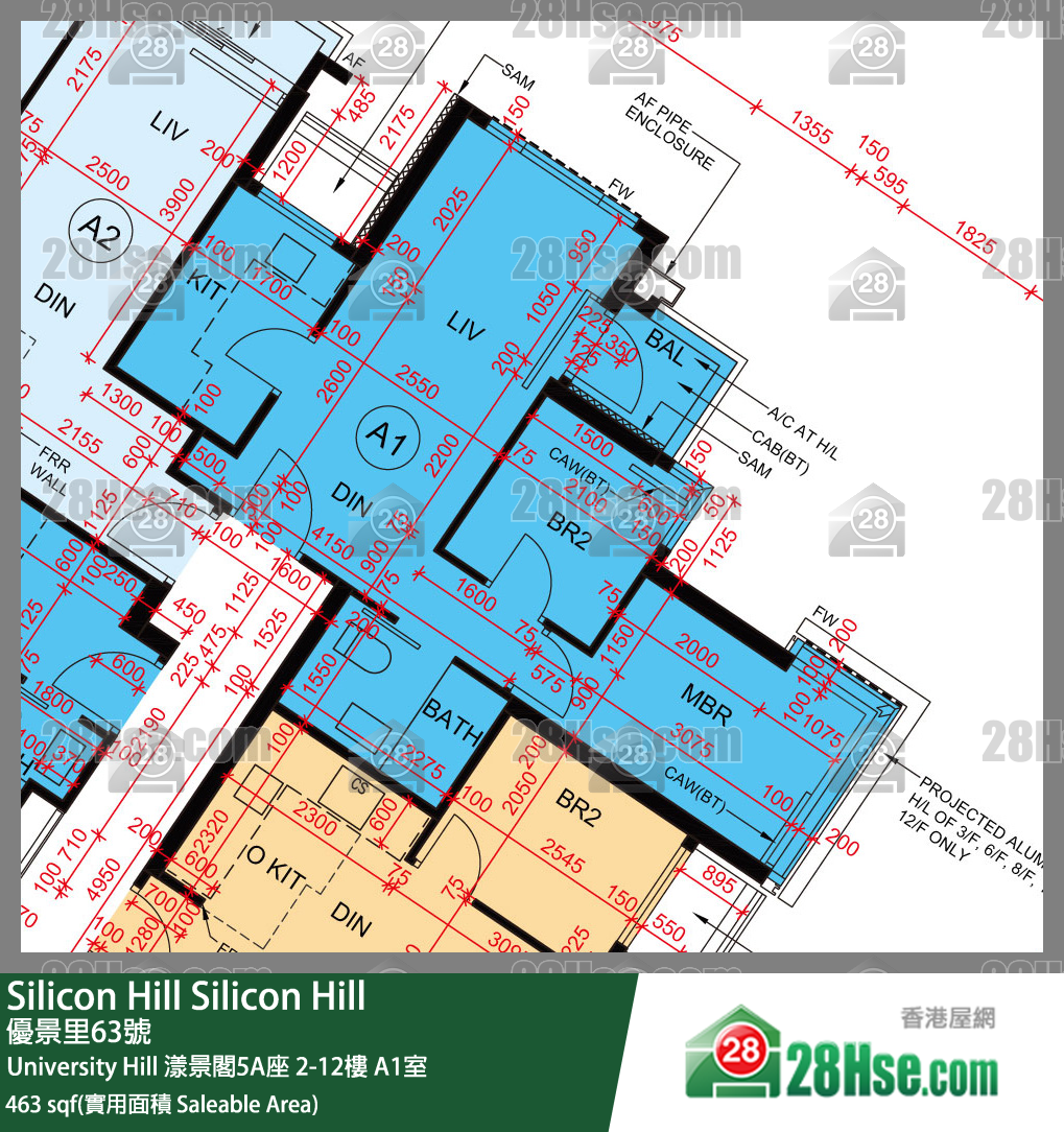 Silicon Hill, Flat A1, 12/F, Marina Tower 5a, Phase 2a FloorPlan