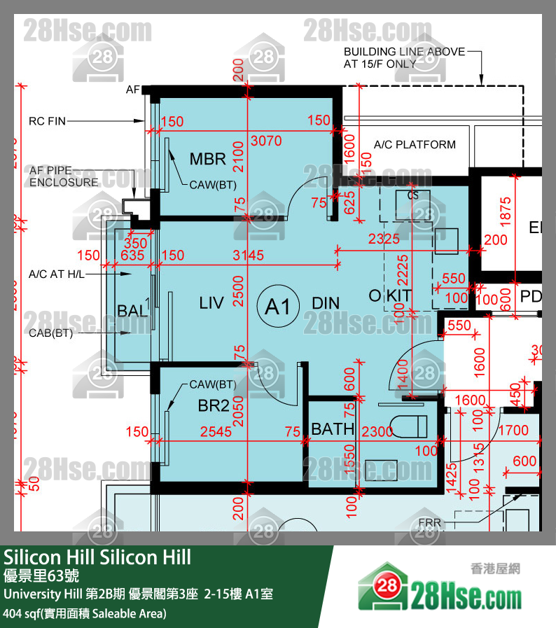 Silicon Hill, Flat A1, 10/F, Scenic Tower 3, Phase 2b FloorPlan
