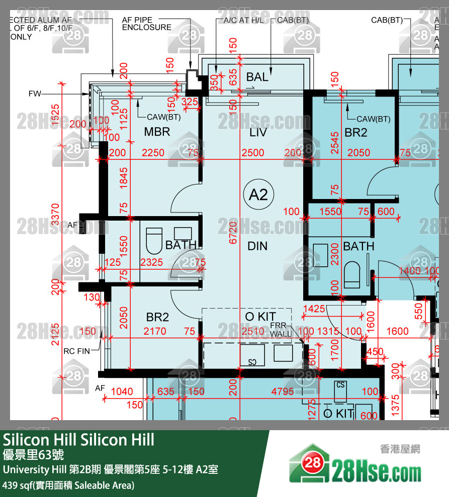 Silicon Hill, Flat A2, 10/F, Scenic Tower 5, Phase 2b FloorPlan