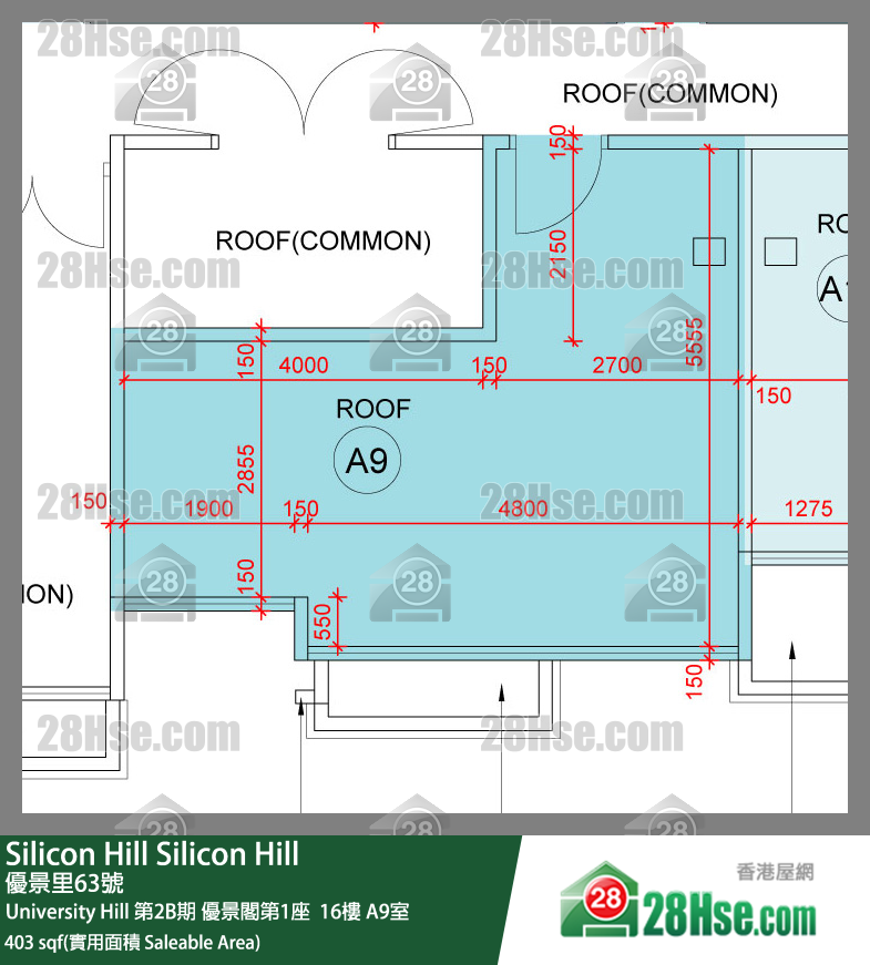 Silicon Hill, Flat A9, 16/F, Scenic Tower 1, Phase 2b FloorPlan