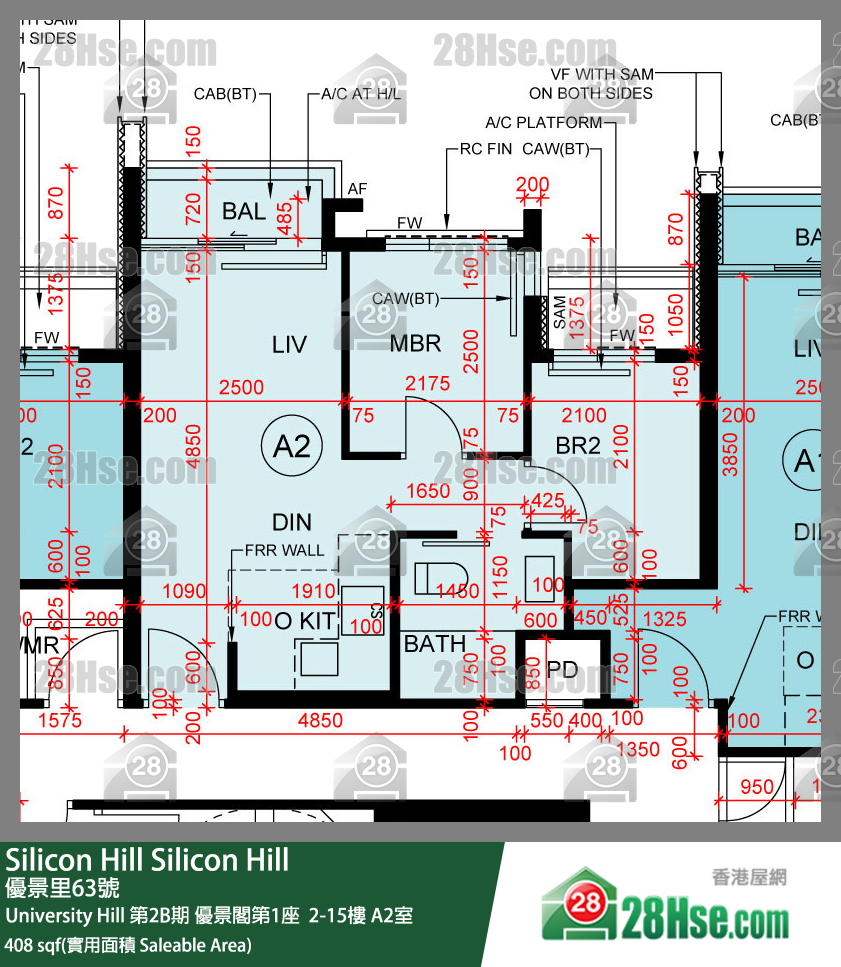 Silicon Hill, Flat A2, 3/F, Scenic Tower 1, Phase 2b FloorPlan