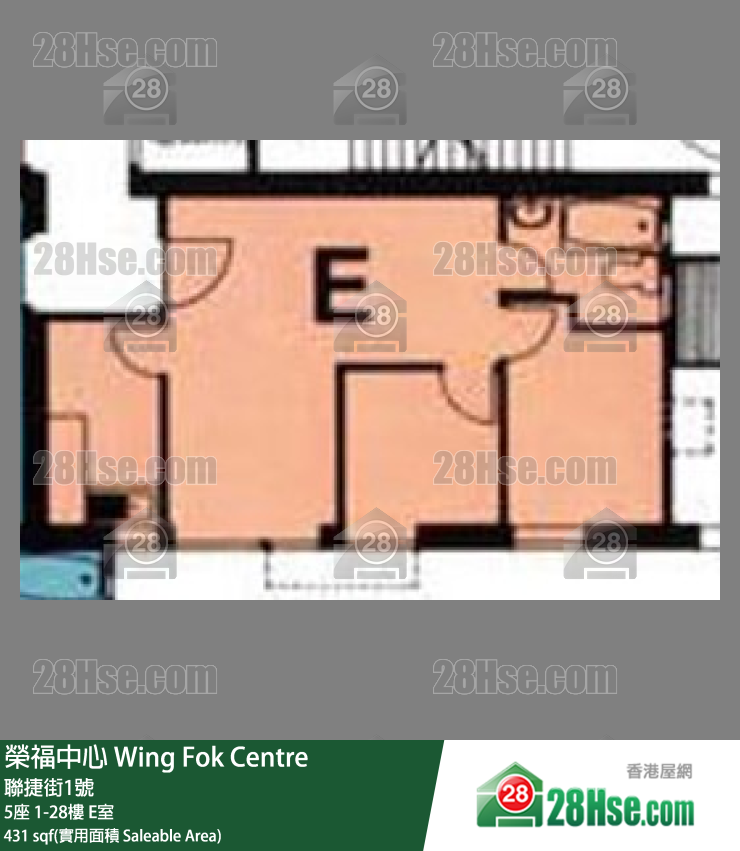 榮福中心 5座 11樓 E室 平面圖