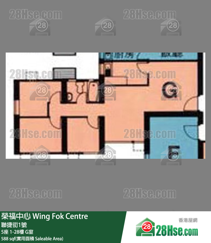 榮福中心 5座10樓 G室 平面圖