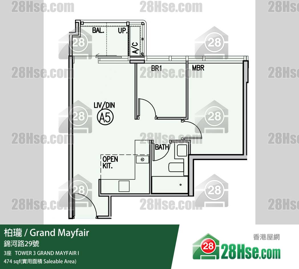 柏瓏 柏瓏I 3座 10樓 A5室 平面圖 柏瓏 柏瓏I 3座 10樓 A5室 平面圖