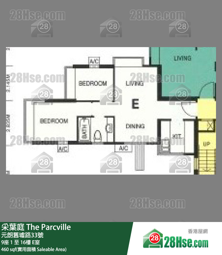 采叶庭 9座12楼 E室 平面图