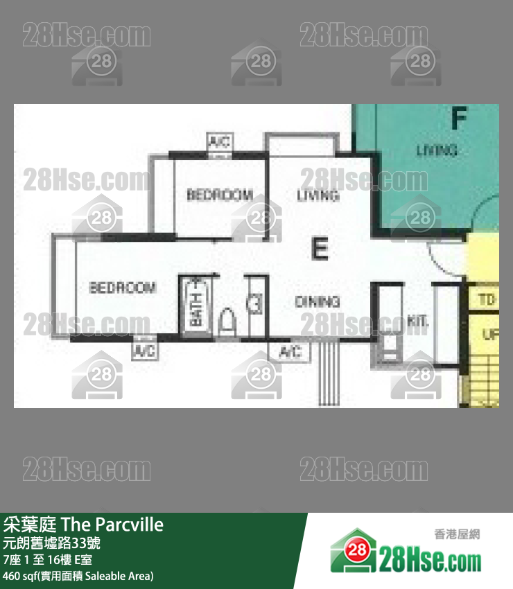 采叶庭 7座16楼 E室 平面图