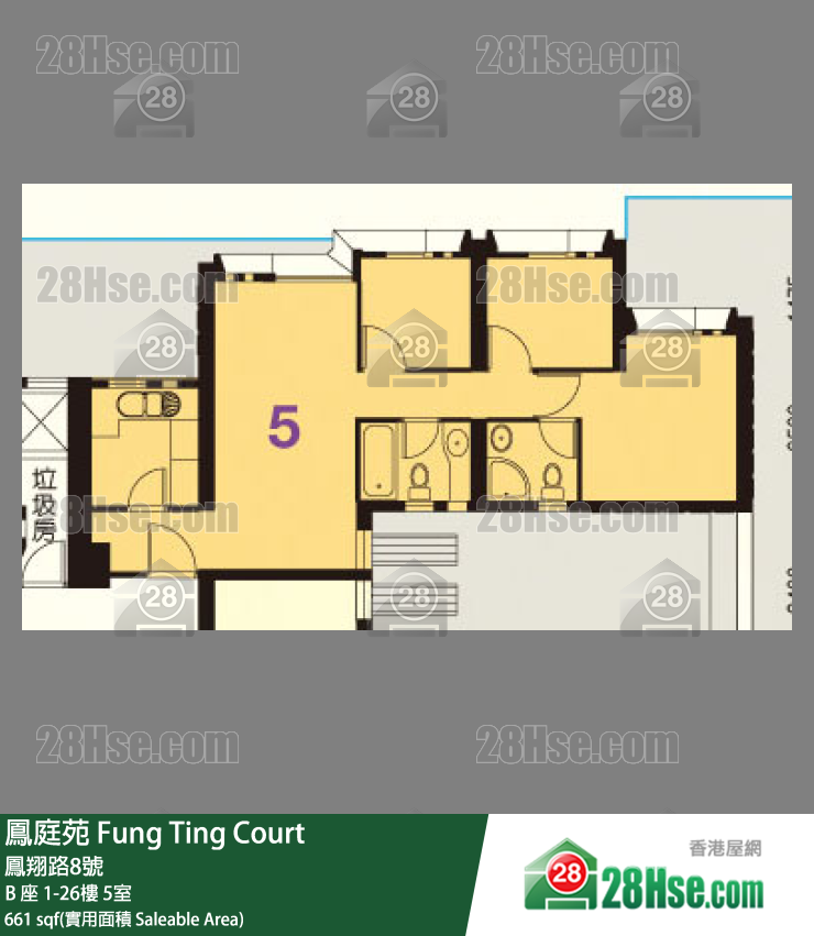 Fung Ting Court,  Flat 5, 9/f, Block B FloorPlan