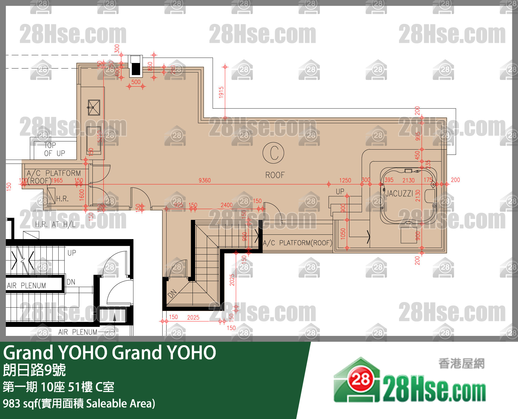Grand YOHO 第一期10座51楼 C室 平面图