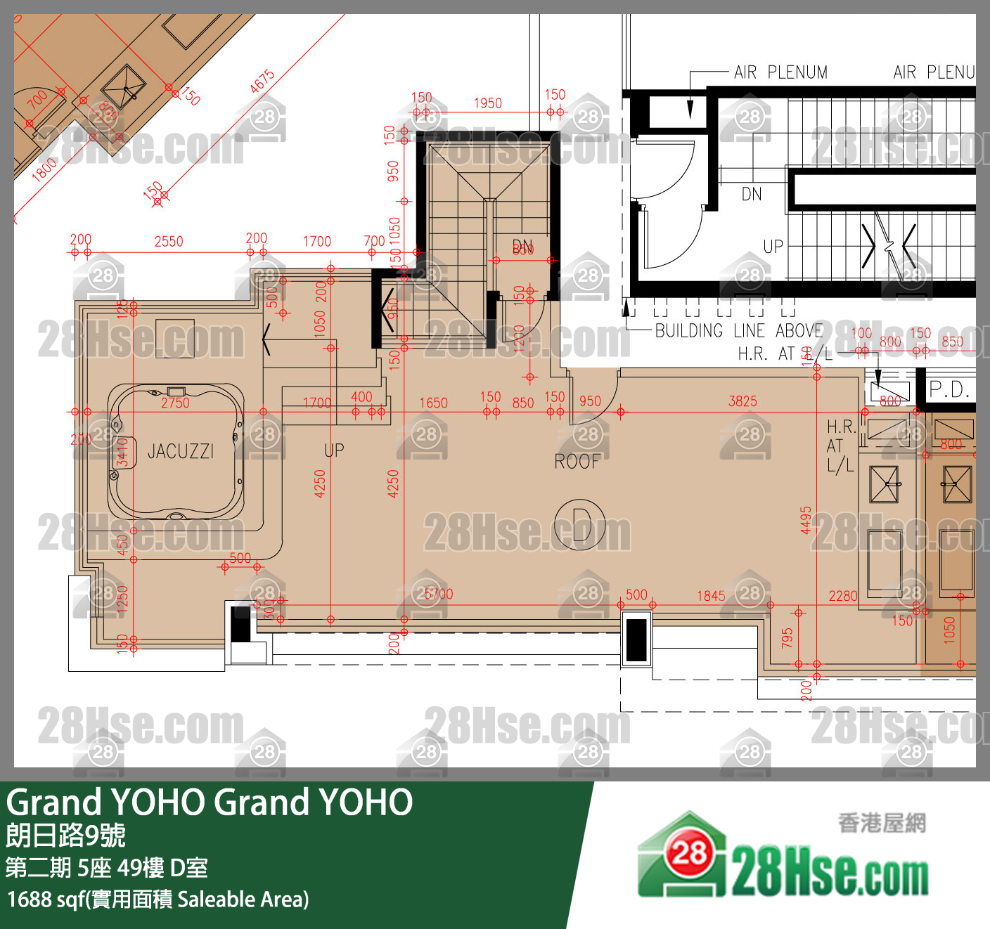Grand YOHO 第二期5座49楼 D室 平面图