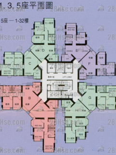 第3期(翠湖居) 5座 1-32楼 平面图