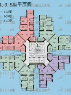第2期(賞湖居) 5座 1-39樓 平面圖