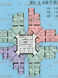 第2期(赏湖居) 4座 1-37楼 平面图