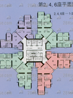 第3期(翠湖居) 2座 1-32楼 平面图