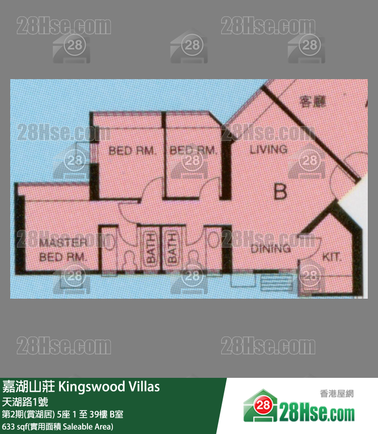 Kingswood Villas Unit FloorPlan (Provided by Squarefoot) Kingswood Villas Unit FloorPlan (Provided by Squarefoot)