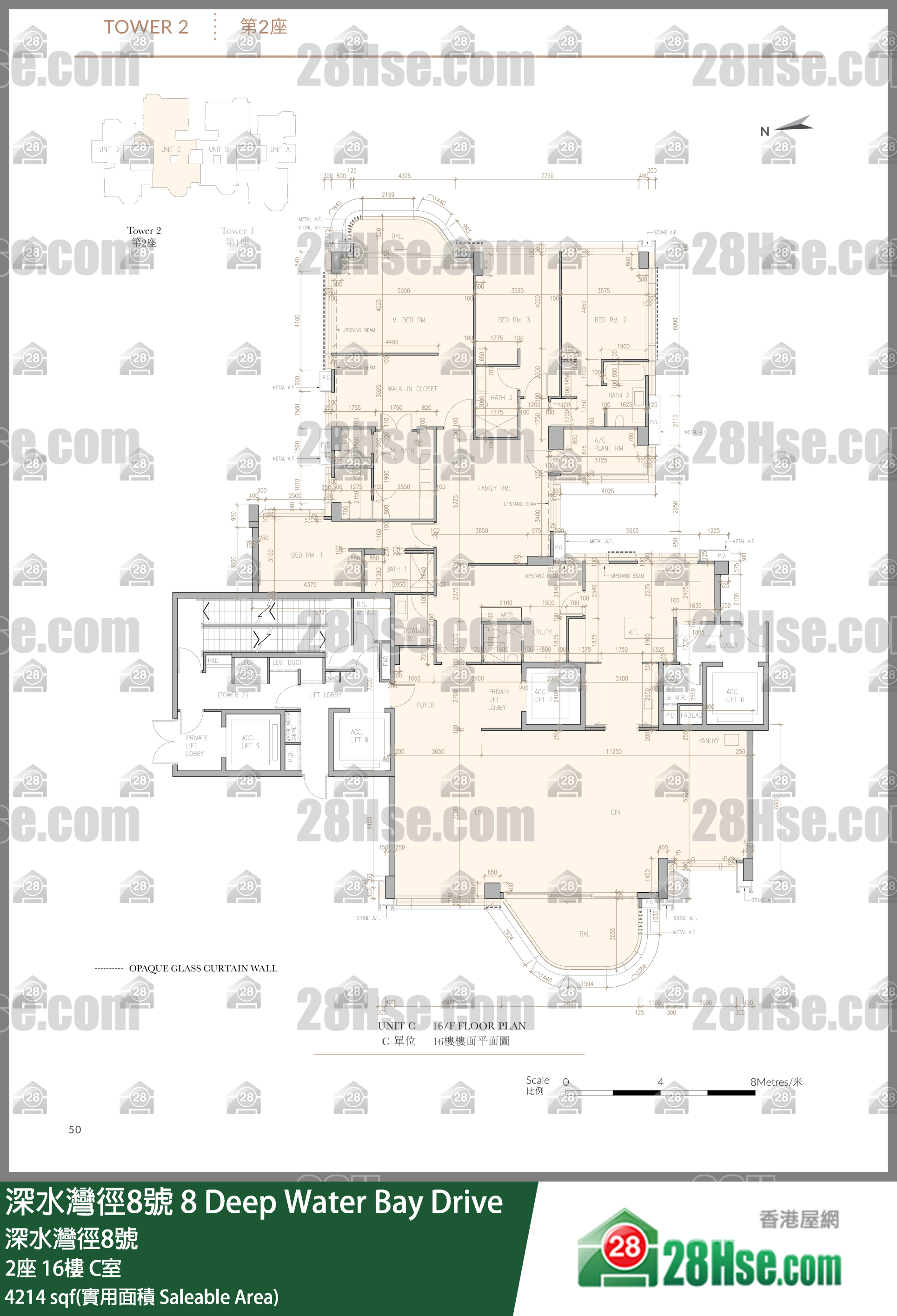 8 Deep Water Bay Drive, Flat C, 16/F, Tower 2 FloorPlan