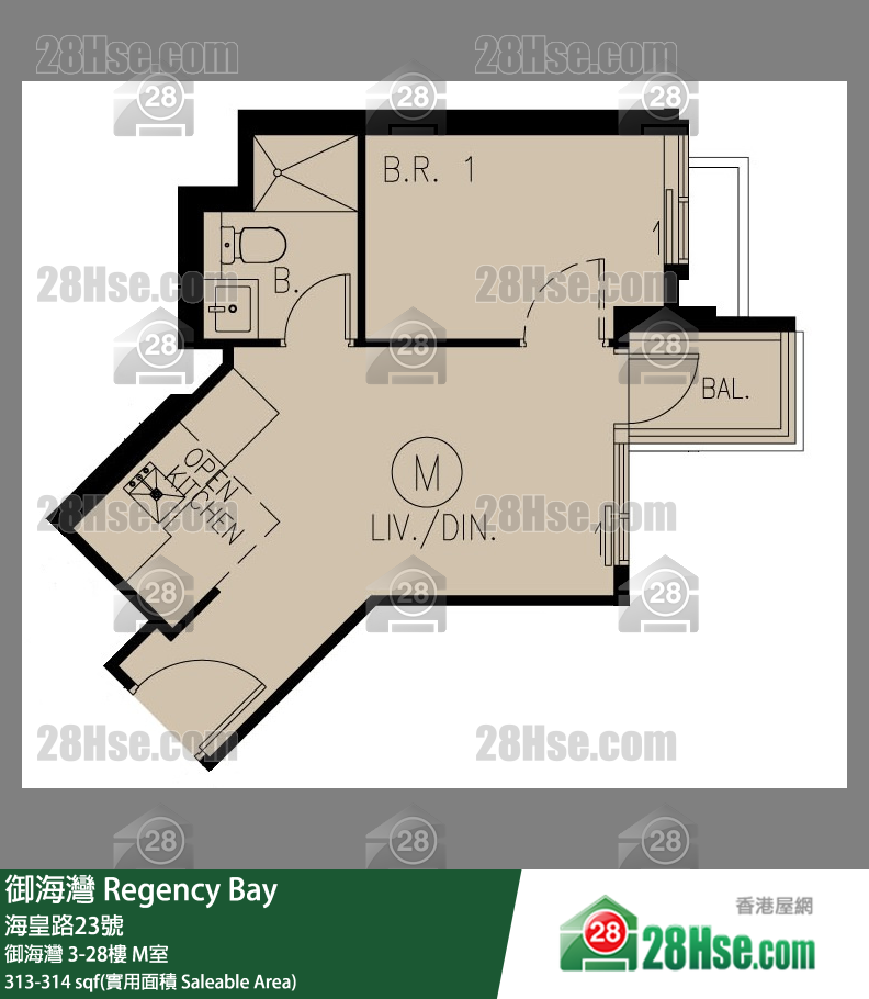 御海湾 御海湾 5楼 M室 平面图