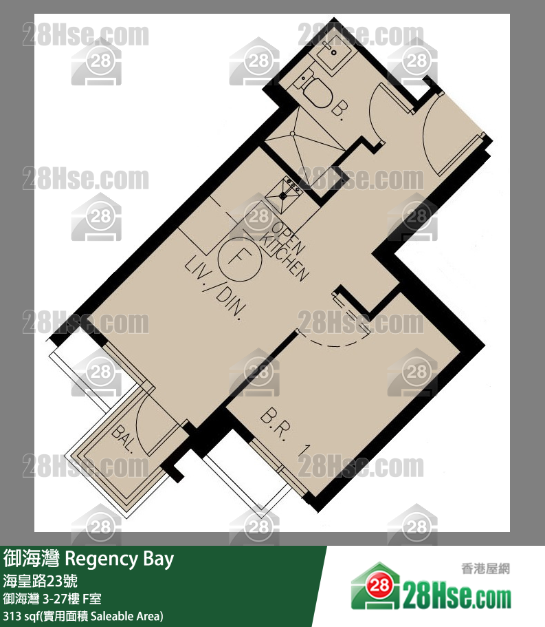 御海灣 御海灣 26樓 F室 平面圖