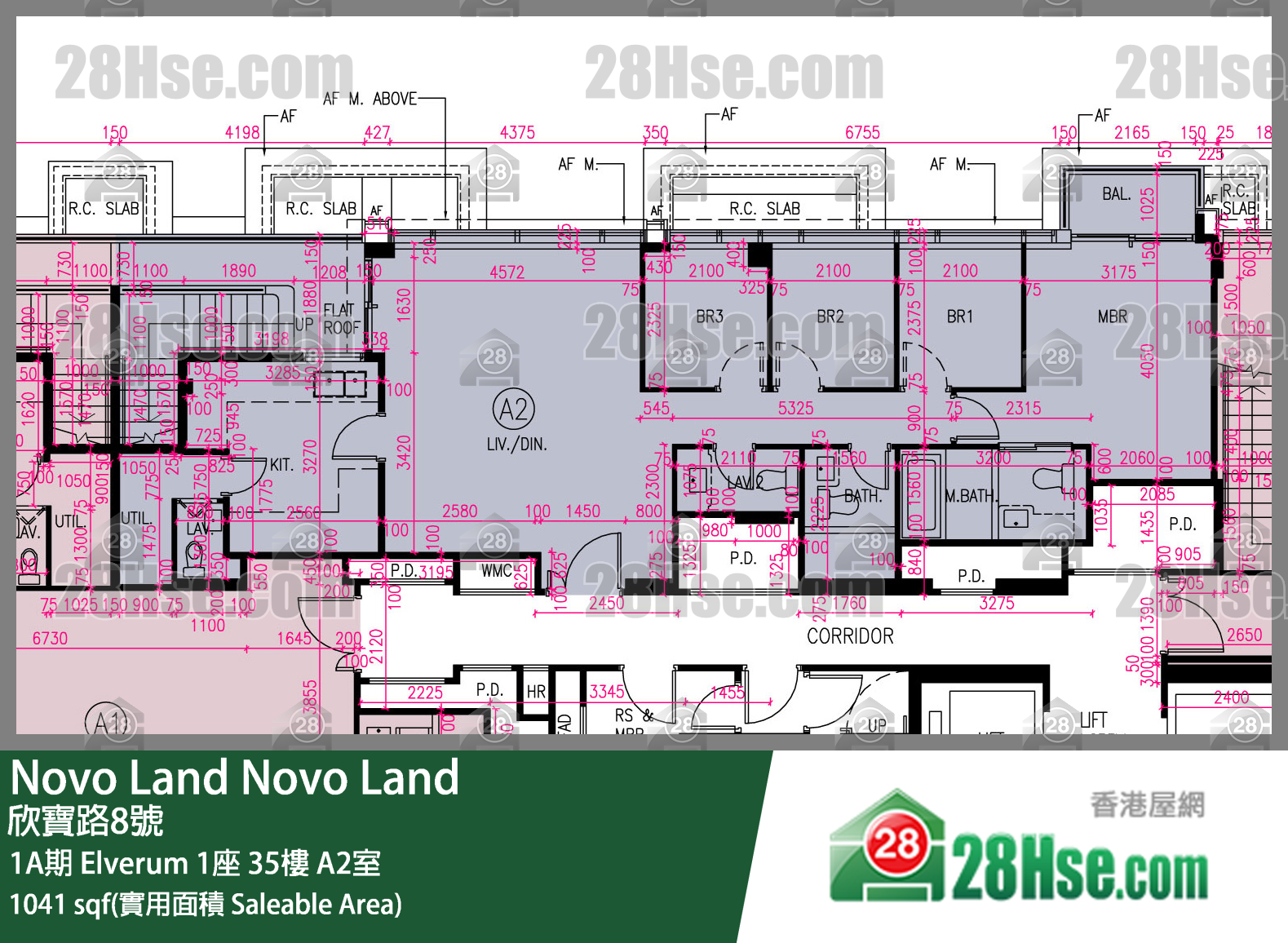 Novo Land,  Flat A2, 35/f, Elverum Tower 1, Phase 1a FloorPlan