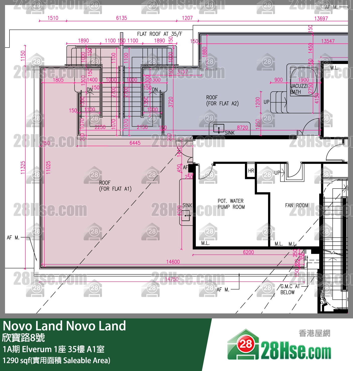 Novo Land, Flat A1, 35/F, Elverum Tower 1 FloorPlan