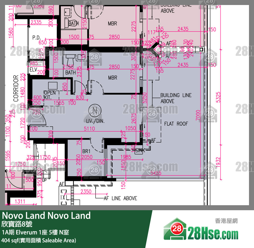 Novo Land, Flat N, 5/F, Elverum Tower 1 FloorPlan