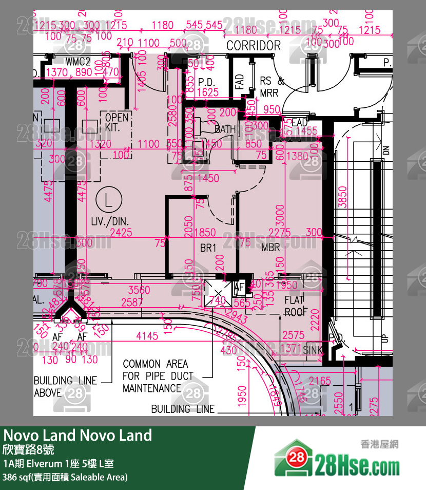 Novo Land, Flat L, 5/F, Elverum Tower 1 FloorPlan