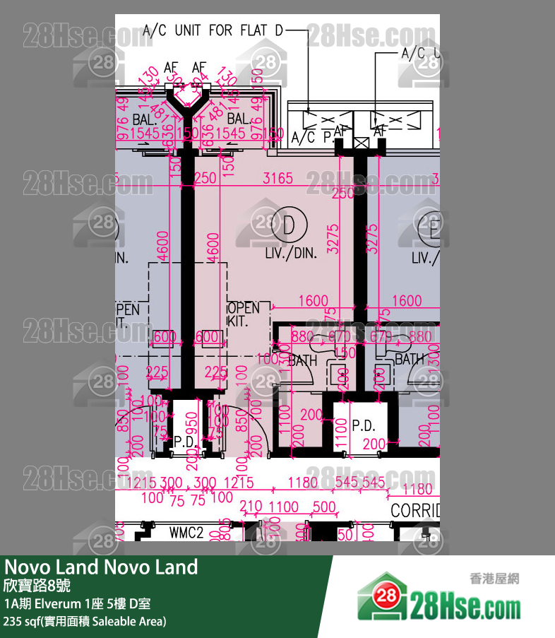 Novo Land, Flat D, 5/F, Elverum Tower 1 FloorPlan