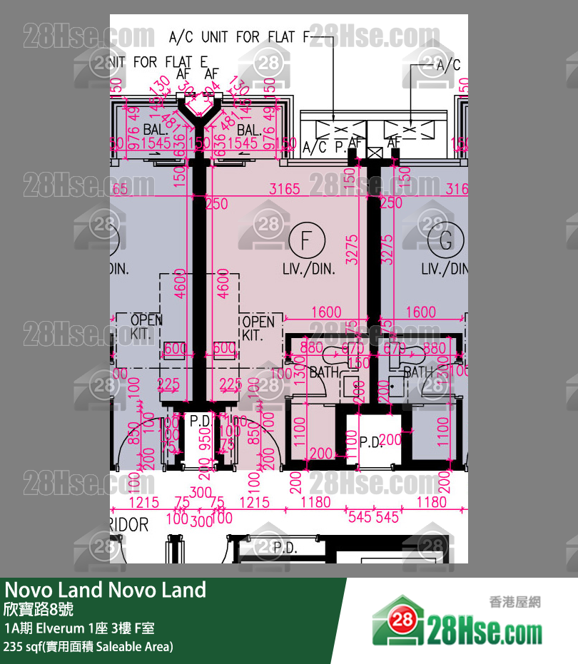 Novo Land 1A期 Elverum 1座 3楼 F室 平面图