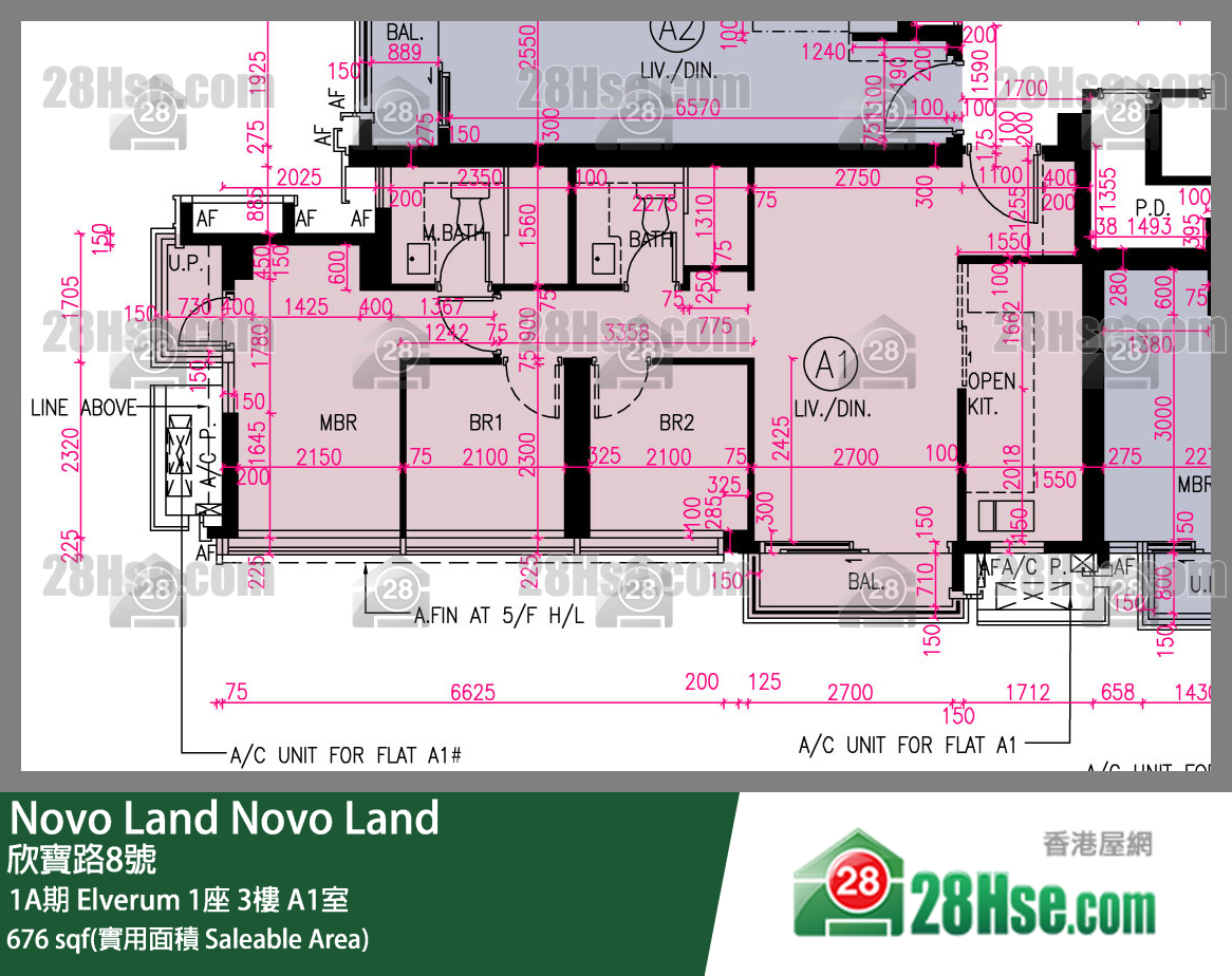 Novo Land, Flat A1, 3/F, Elverum Tower 1 FloorPlan