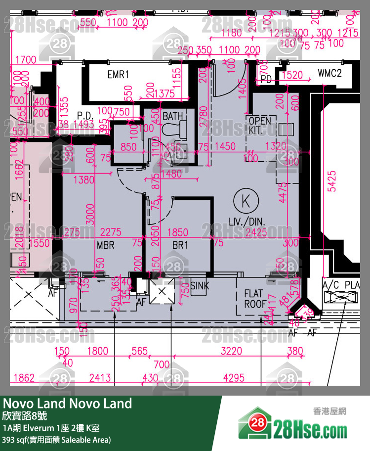 Novo Land 1A期 Elverum 1座 2楼 K室 平面图