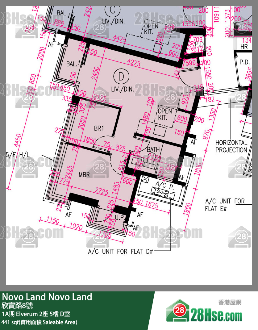 Novo Land, Flat D, 5/F, Elverum Tower 2 FloorPlan