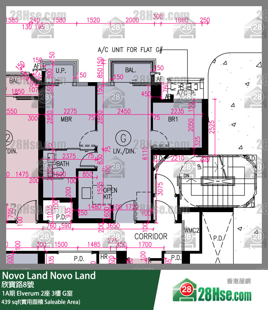 Novo Land, Flat G, 3/F, Elverum Tower 2 FloorPlan