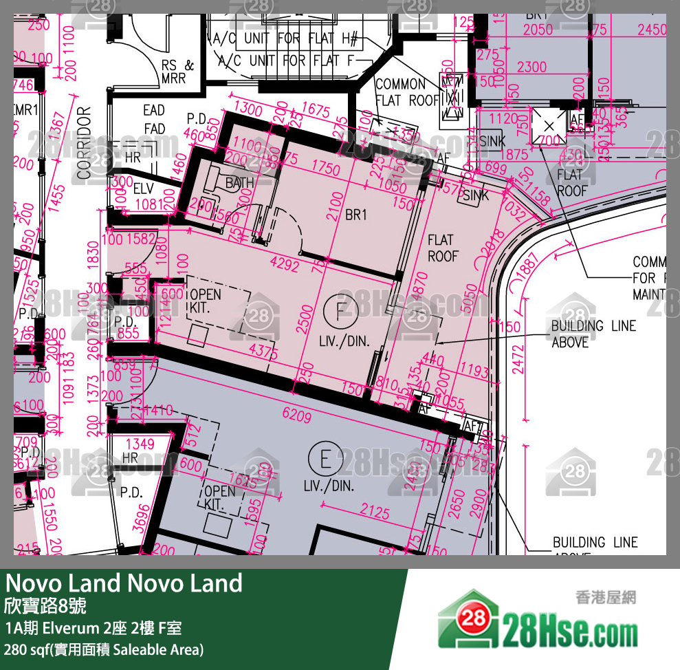 Novo Land, Flat F, 2/F, Elverum Tower 2 FloorPlan