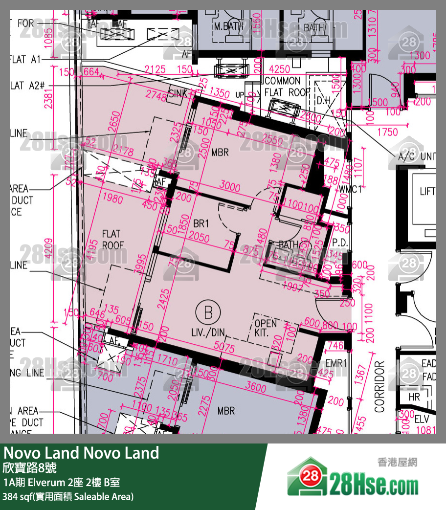 Novo Land, Flat B, 2/F, Elverum Tower 2 FloorPlan