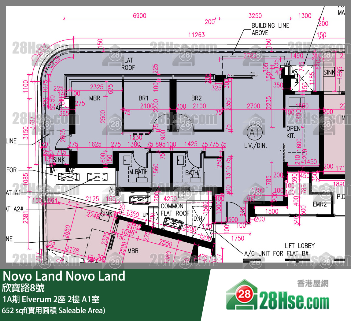Novo Land, Flat A1, 2/F, Elverum Tower 2 FloorPlan