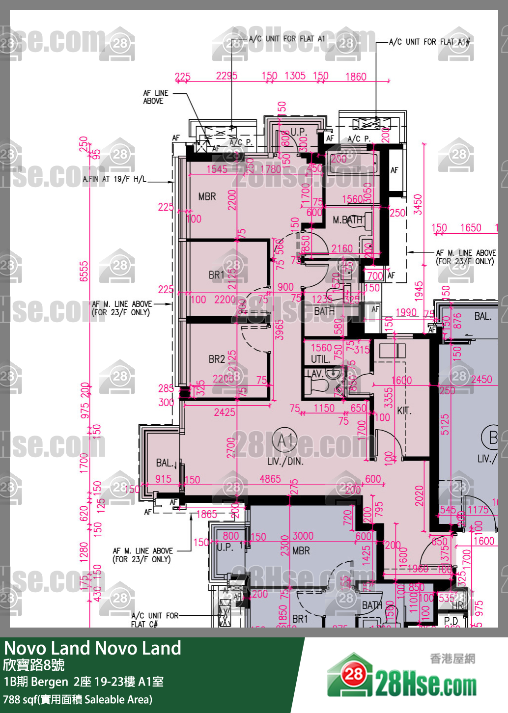 Novo Land,  Flat A1, 21/f, Bergen Tower 2, Phase 1b FloorPlan