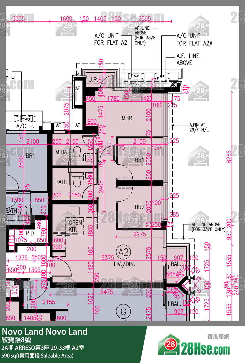 Novo Land, Flat A2, 30/F, Arreso Tower 3 FloorPlan