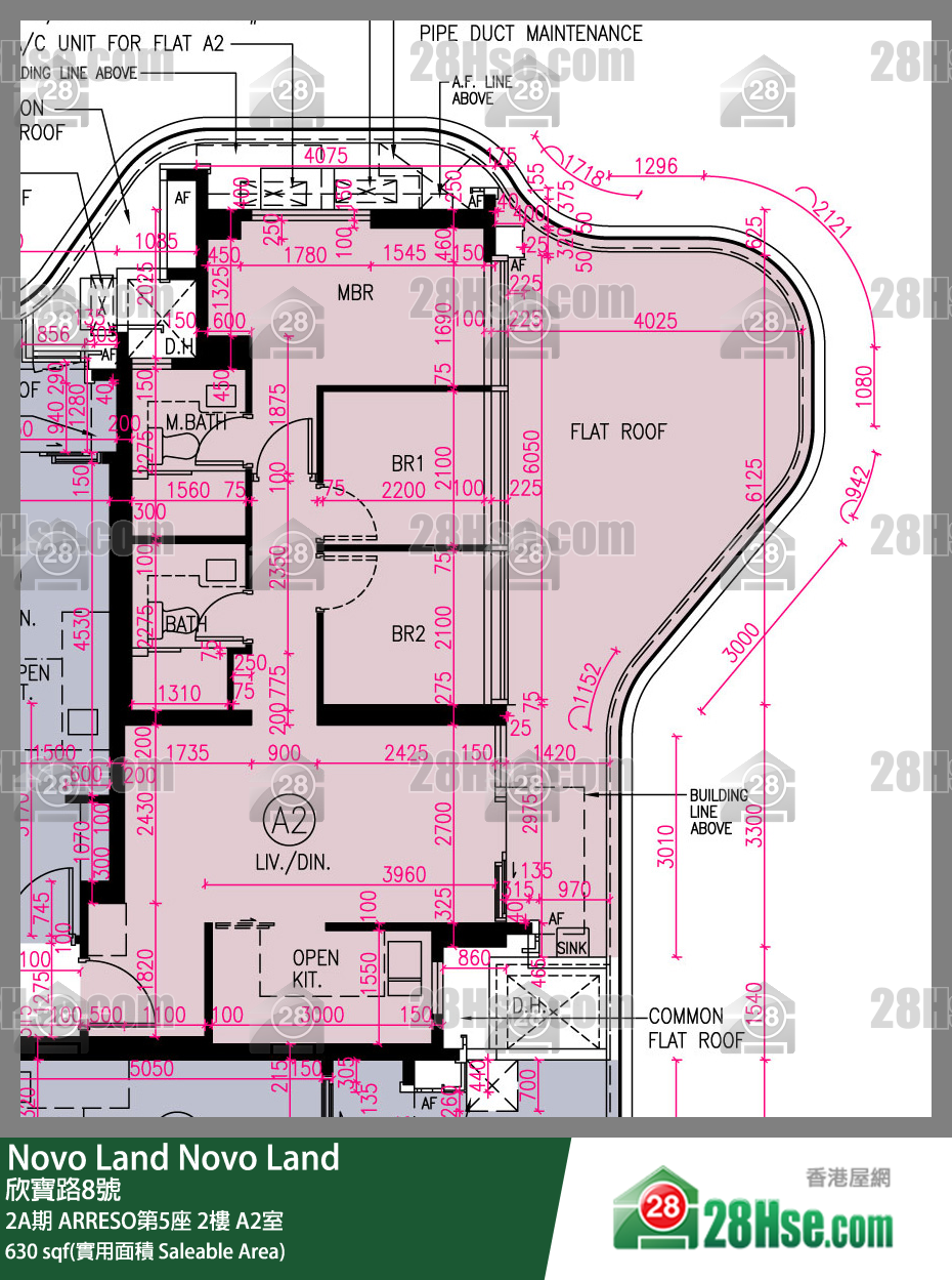 Novo Land,  Flat A2, 2/f, Arreso Tower 5, Phase 2a FloorPlan