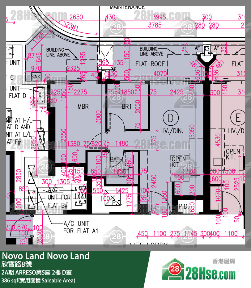Novo Land, Flat D, 2/F, Arreso Tower 5 FloorPlan