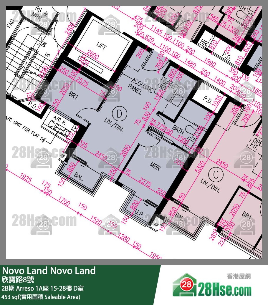 Novo Land, Flat D, 27/F, Arreso Tower 1a FloorPlan
