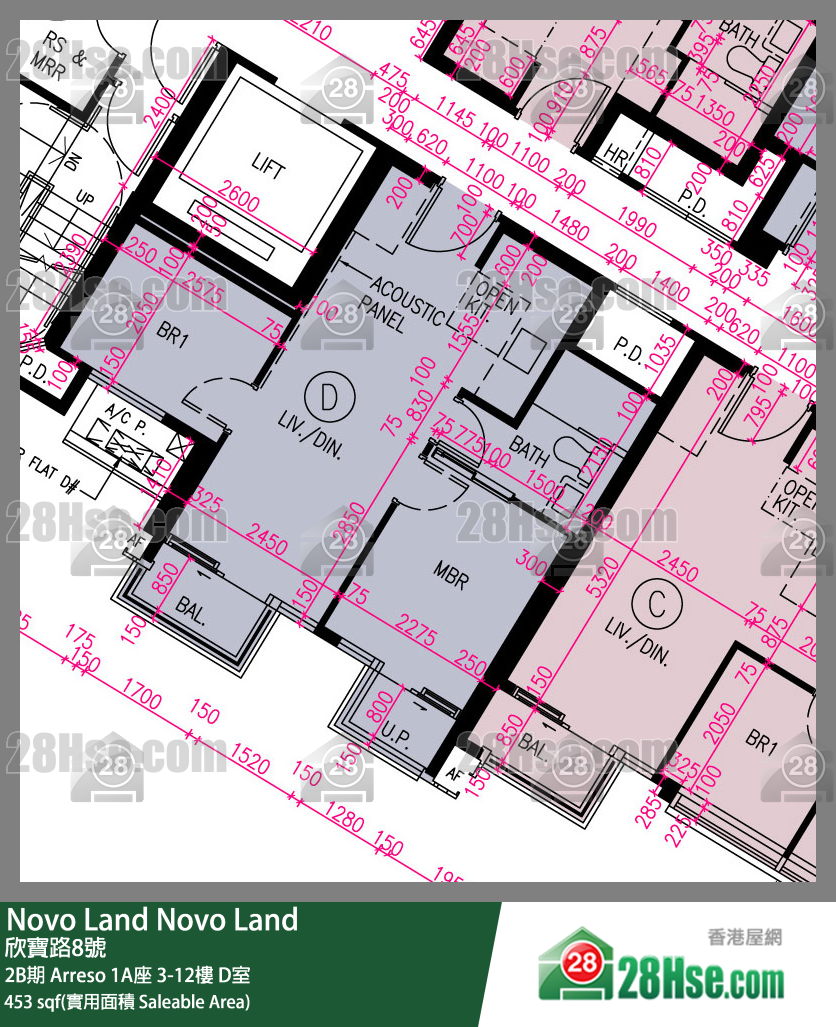 Novo Land, Flat D, 10/F, Arreso Tower 1a FloorPlan