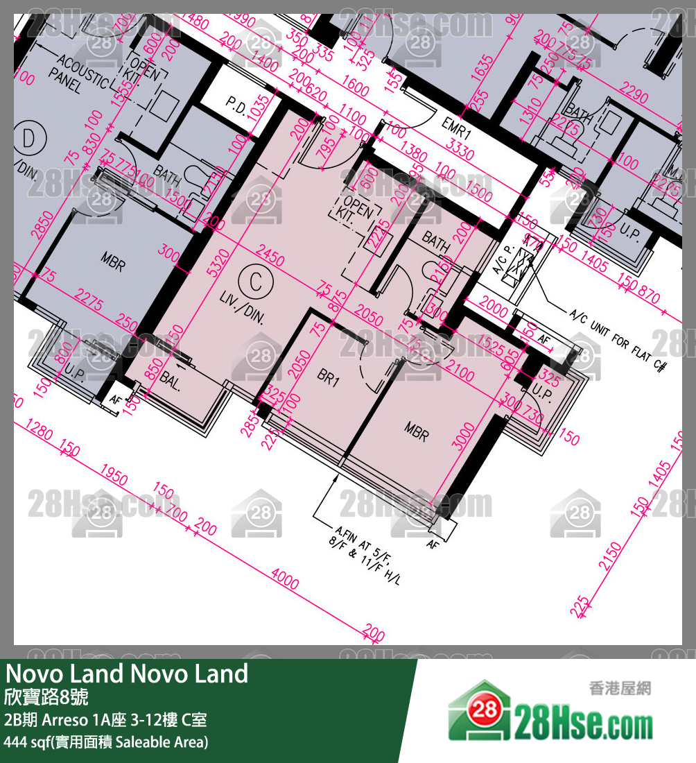 Novo Land, Flat C, 7/F, Arreso Tower 1a FloorPlan