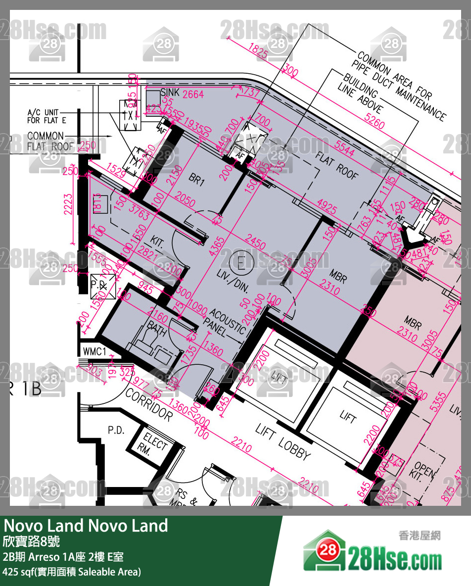 Novo Land, Flat E, 2/F, Arreso Tower 1a FloorPlan