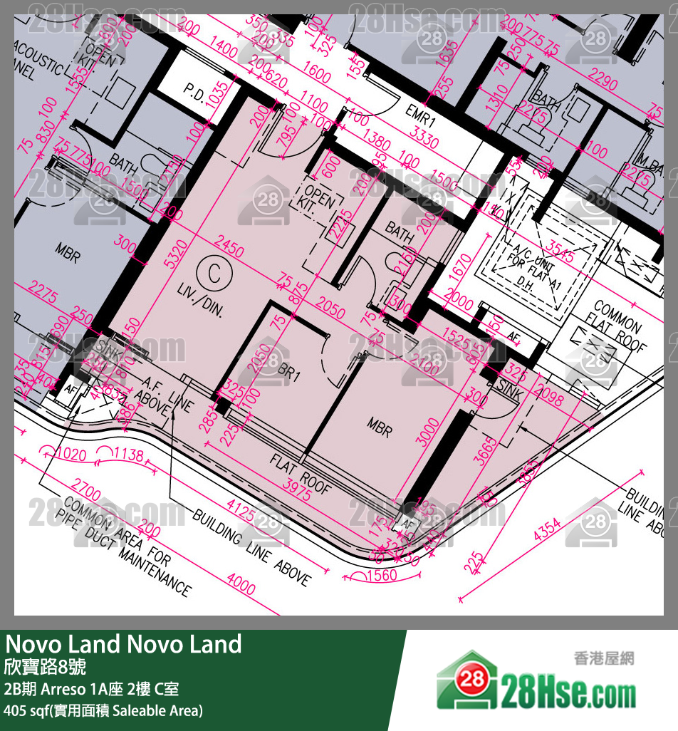 Novo Land, Flat C, 2/F, Arreso Tower 1a FloorPlan