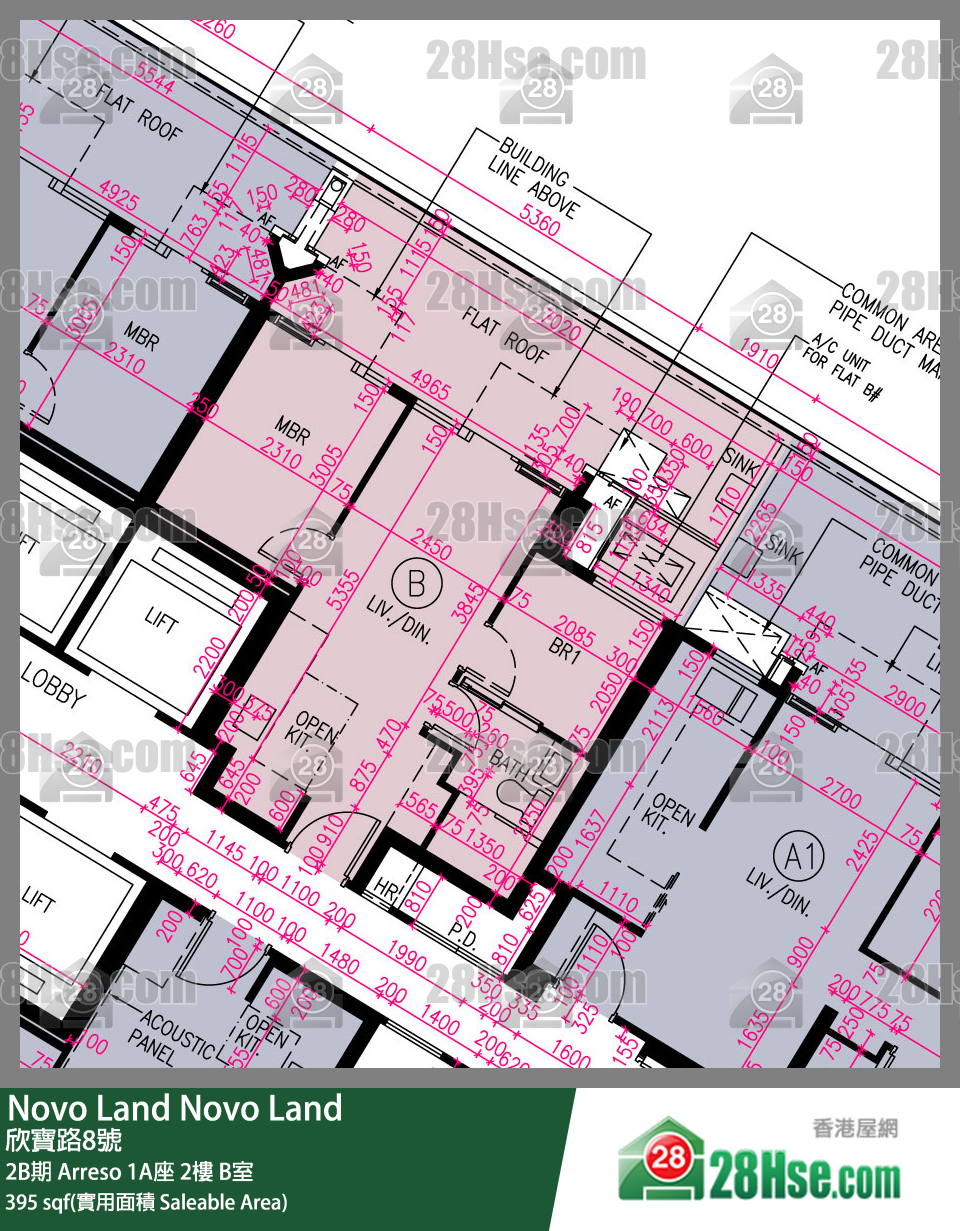 Novo Land, Flat B, 2/F, Arreso Tower 1a FloorPlan